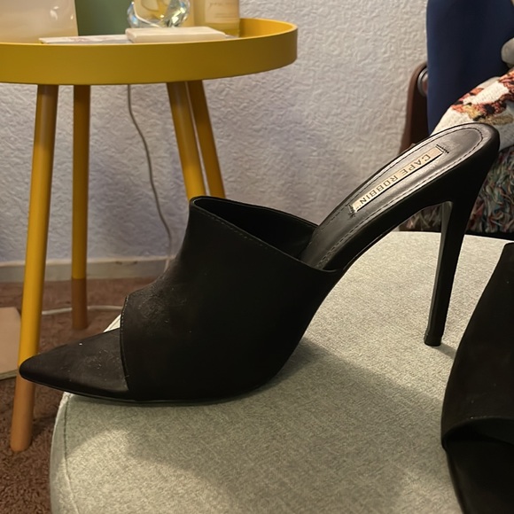 Black suede mules - Picture 3 of 4